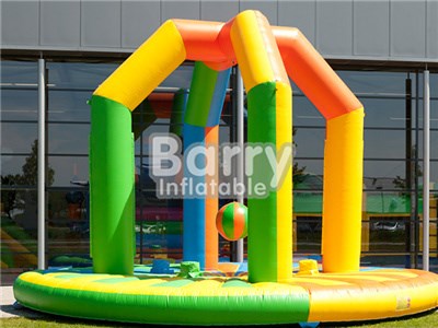 Commercial Yellow Inflatable Swing Him Off Game,Inflatable Wrecking Ball BY-IG-062